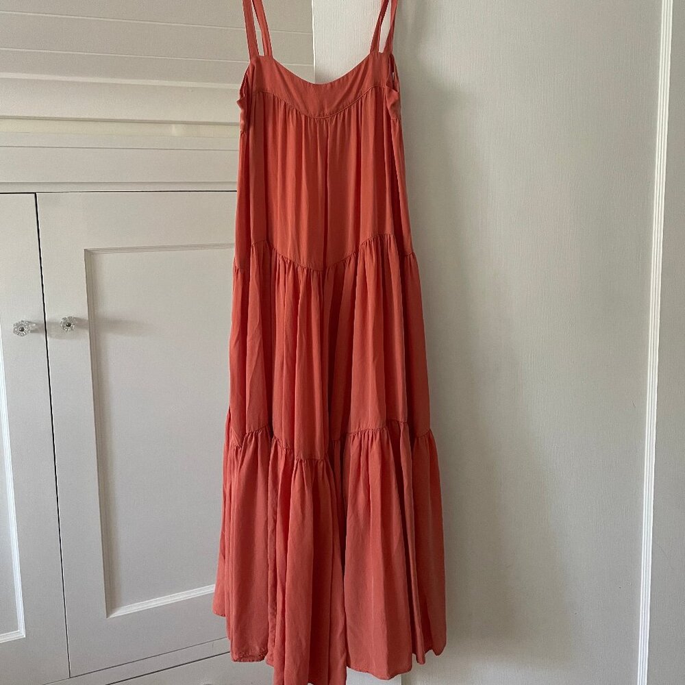 Christy Dawn Lulu Tiered Maxi Dress (Orange) | Size XS/S
